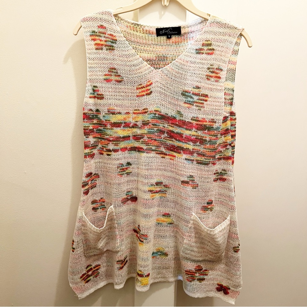 Nicole Sabbattini Floral Retro Style Tank‎ Top